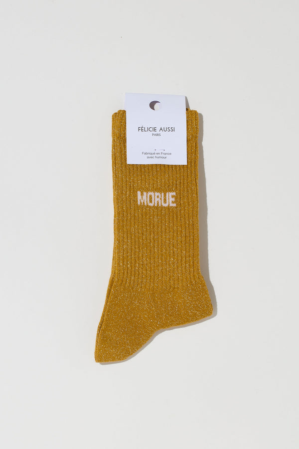 MORUE SOCK - CURRY GLITTER