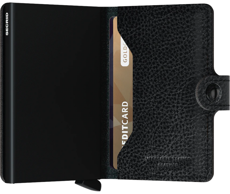 SECRID Miniwallet Veg Black Black