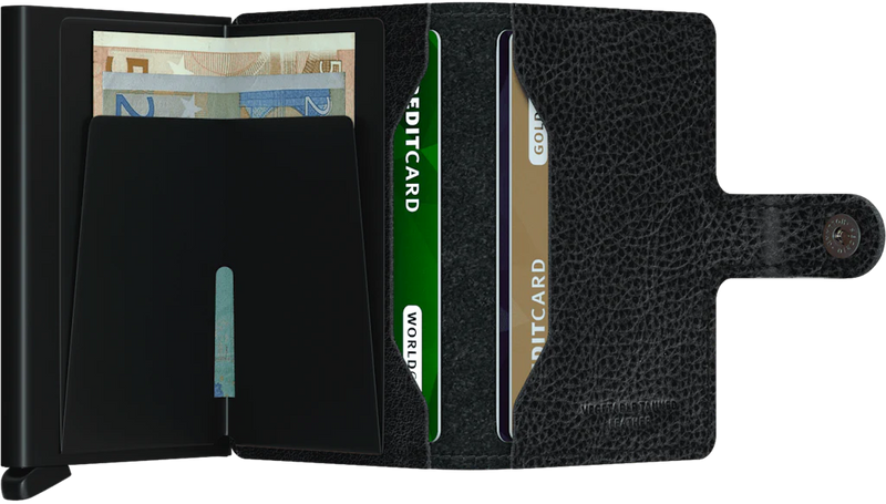 SECRID Miniwallet Veg Black Black