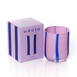  Maegen Atina Stripe Drinking Glass - Navy/Lilac  