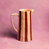  Maegen Stripe Jug - Pink & Burgandy  