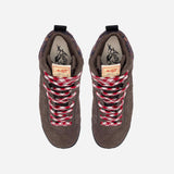 Malga Mid in Suede Pepper  Black and Red (MAN)