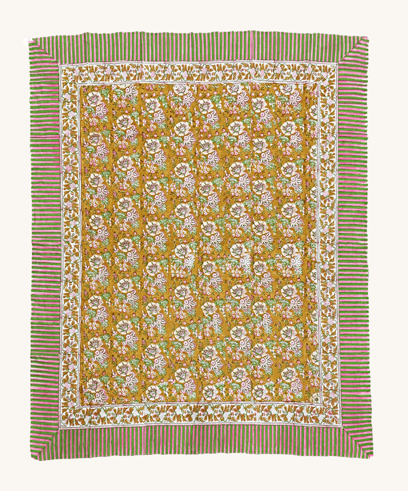 Marigold Single Throw in Tote Bag