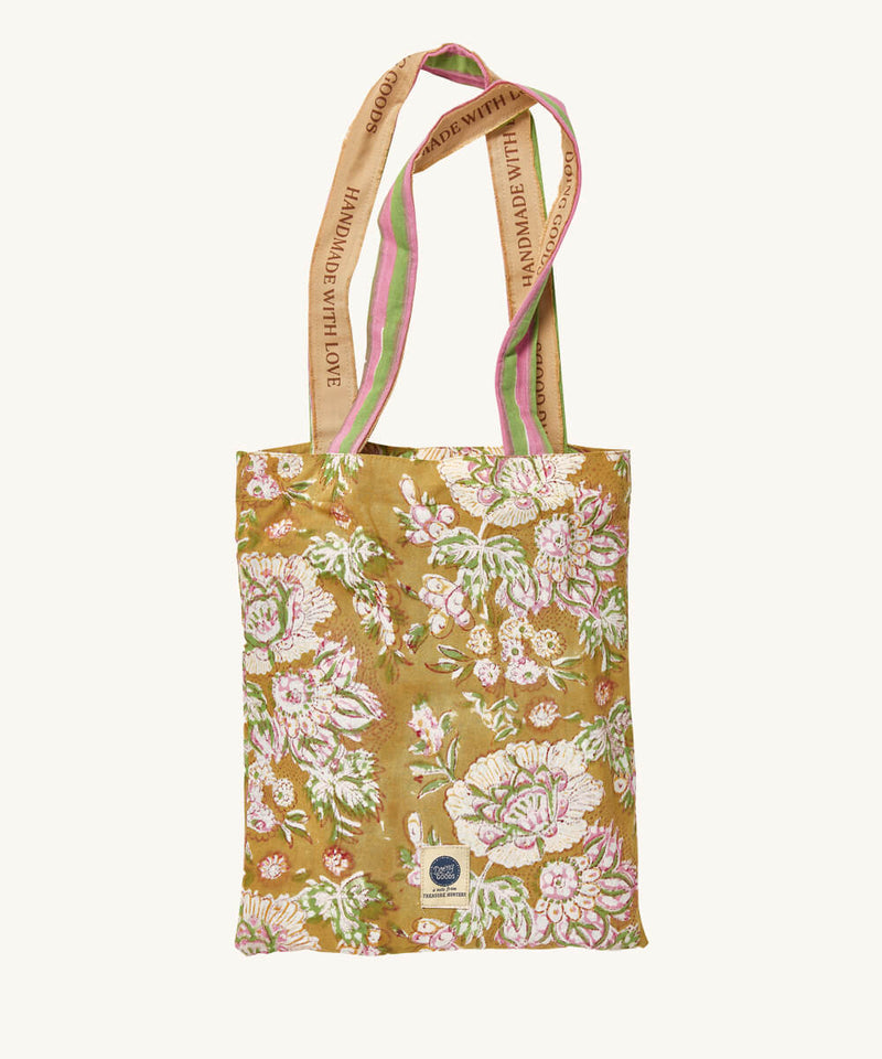 Marigold Single Throw in Tote Bag