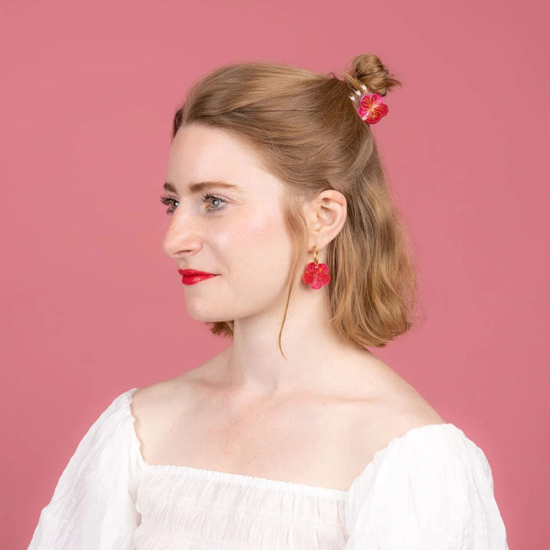Mini Hibiscus Hair Clip