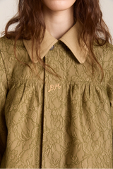 Mini Mercedes Reversible Coat - Lace Stone