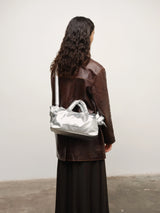 Mini Ona Vegan Leather Bag - Silver