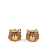 Mini hair claw clips (set of 2) - Brown bears 