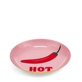 Mini round enamel trinket dish - Chilli pepper 