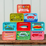 Mini storage tin with lid - Tuna 