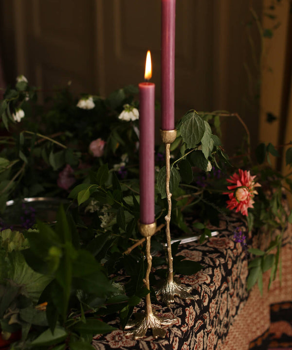 Misty Tree Candle Holder Short 19cm