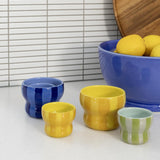 Mug circus small yellow set of 2