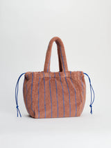 NARAM HANDBAG SMALL - camel & ultramarine