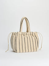 NARAM HANDBAG SMALL - creme & ink