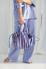 NARAM HANDBAG SMALL - dazzling blue & rose