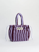 NARAM HANDBAG SMALL - wine & lavender blue