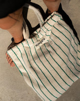 NARAM TOTEBAG pure white & grass