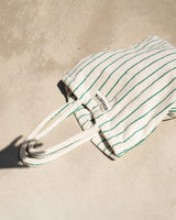 NARAM TOTEBAG pure white & grass