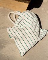 NARAM TOTEBAG pure white & grass