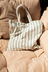 NARAM TOTEBAG pure white & grass