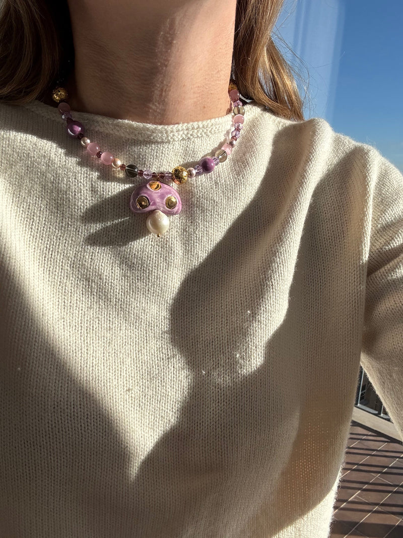 NECKLACE CHAMPI LILA