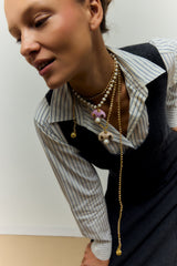 NECKLACE CHAMPI MARRON CROCHET