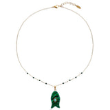 NECKLACE ROSARIA - EMERAUDE