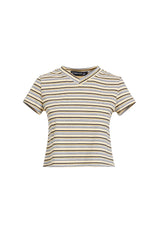 NORTH LIGHT TEE - YELLOW STRIPE