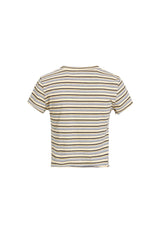 NORTH LIGHT TEE - YELLOW STRIPE