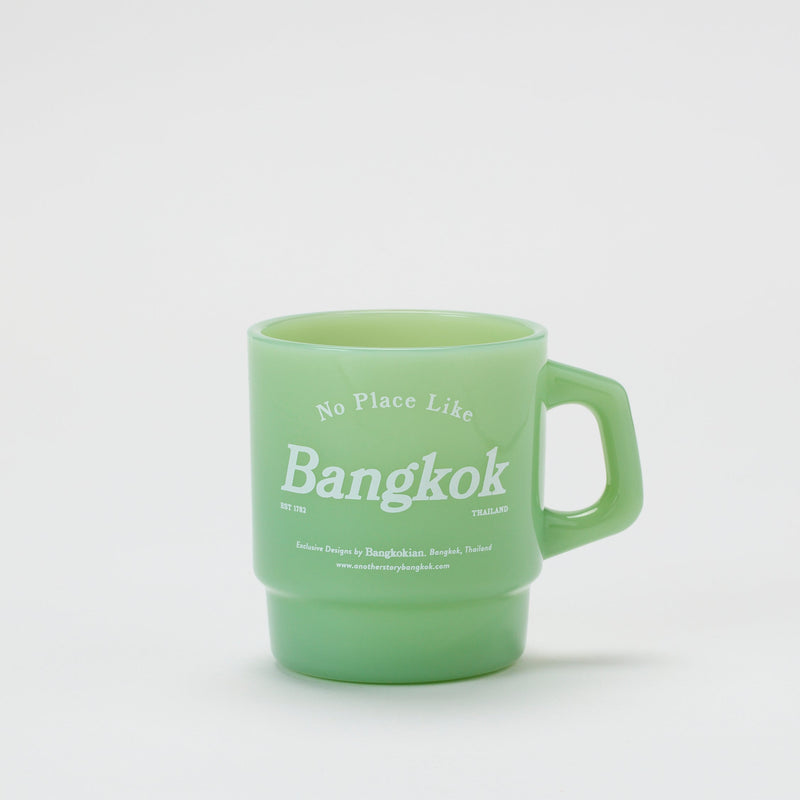 NO PLACE LIKE BANGKOK CUP - GREEN FONT WHITE