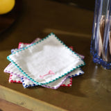 Napkin cocktail zigzag set of 4