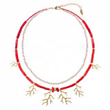 Necklaces Ecume - Coral