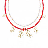 Necklaces Ecume - Coral