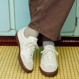 O.T. LEATHER VOLLEY WHITE-NATURAL-BARK