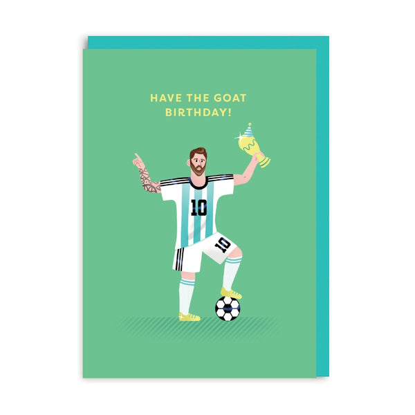OOH DEER Lionel Messi GOAT Birthday Card