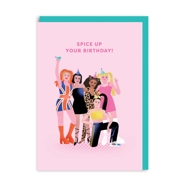 OOH DEER Spice Girls Birthday Card