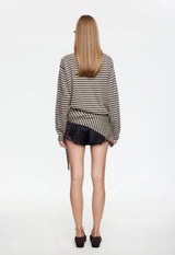 OLSEN KNIT - SLATE STRIPE