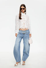 OVERTIME BLOUSE - PORCELAIN