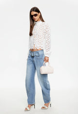 OVERTIME BLOUSE - PORCELAIN