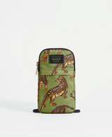 Olive Leopard Crossbody Phone Bag 