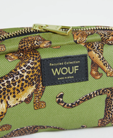 Olive Leopard Makeup Bag