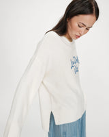 Oversized knit sweater bleuet Viggo
