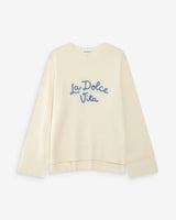 Oversized knit sweater bleuet Viggo
