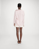Oversized striped cotton shirt pivoine Vipera