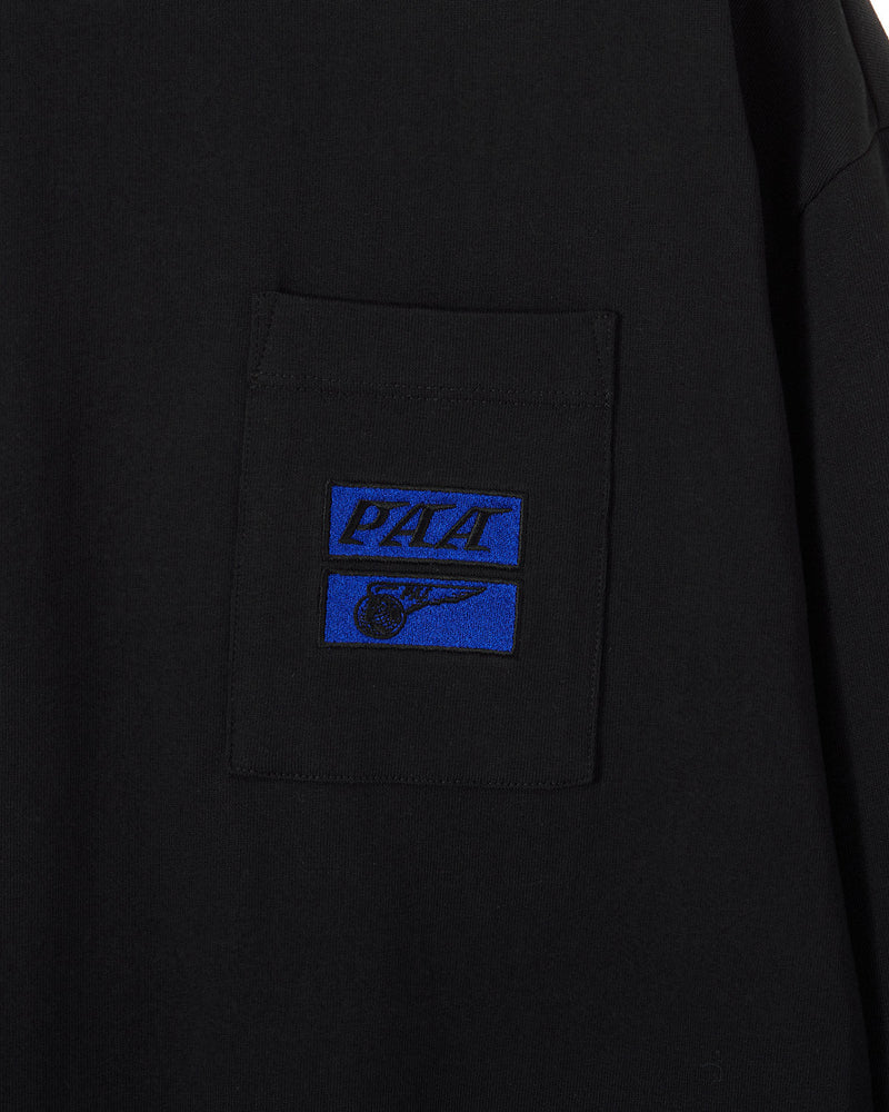 PAA CHEST POCKET LS TEE_BLACK