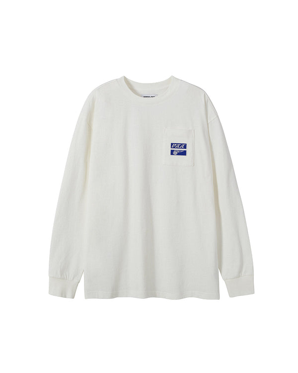 PAA CHEST POCKET LS TEE_OFF WHITE
