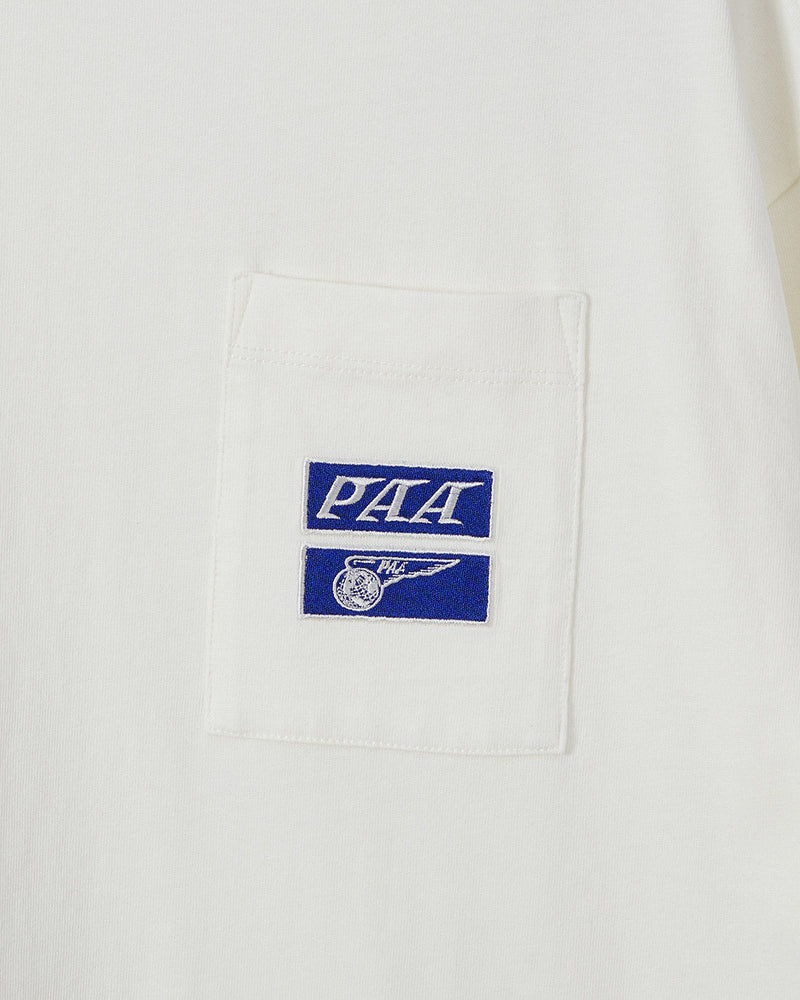 PAA CHEST POCKET LS TEE_OFF WHITE