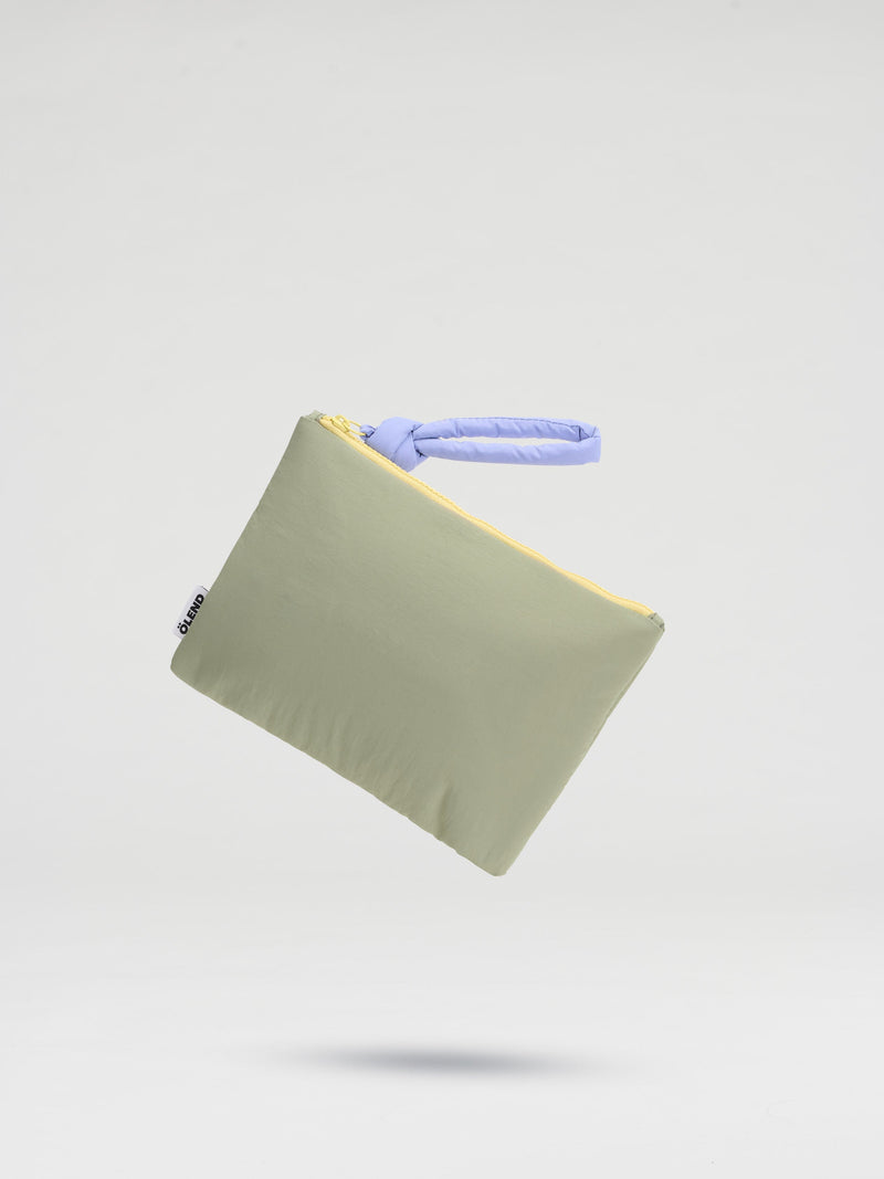 PADDED POUCH - SAGE/ LILAC