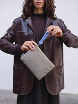 PADDED POUCH - SAGE/ LILAC