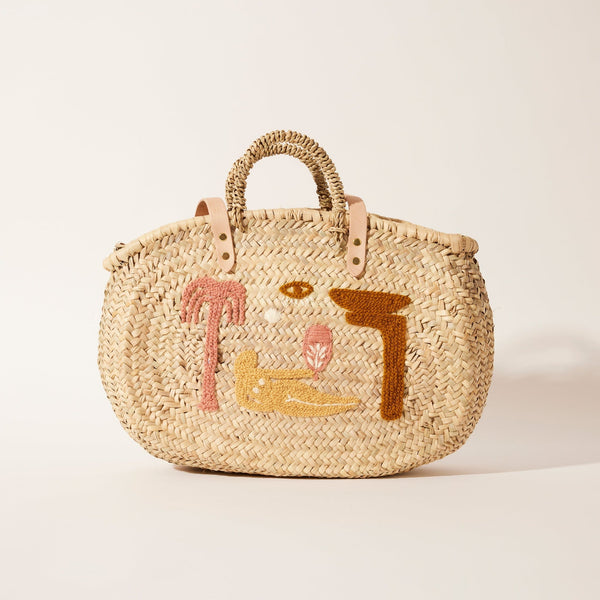 PANIER OLYMPE BASKET BAG - TERRACOTTA